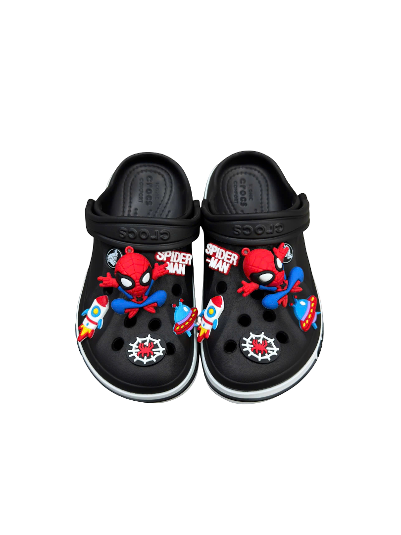 Dép Crocs SpiderMan Đầy Đủ Phụ Kiện