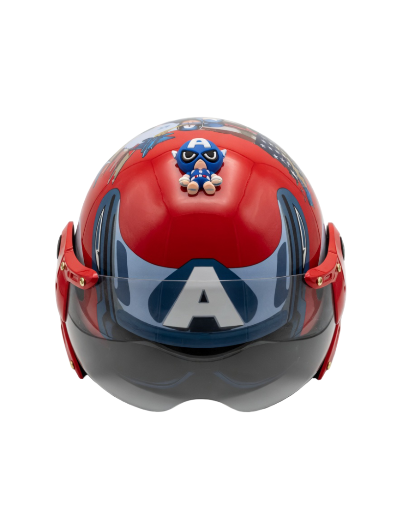 Mũ Bảo Hiểm Captain America VN Đỏ