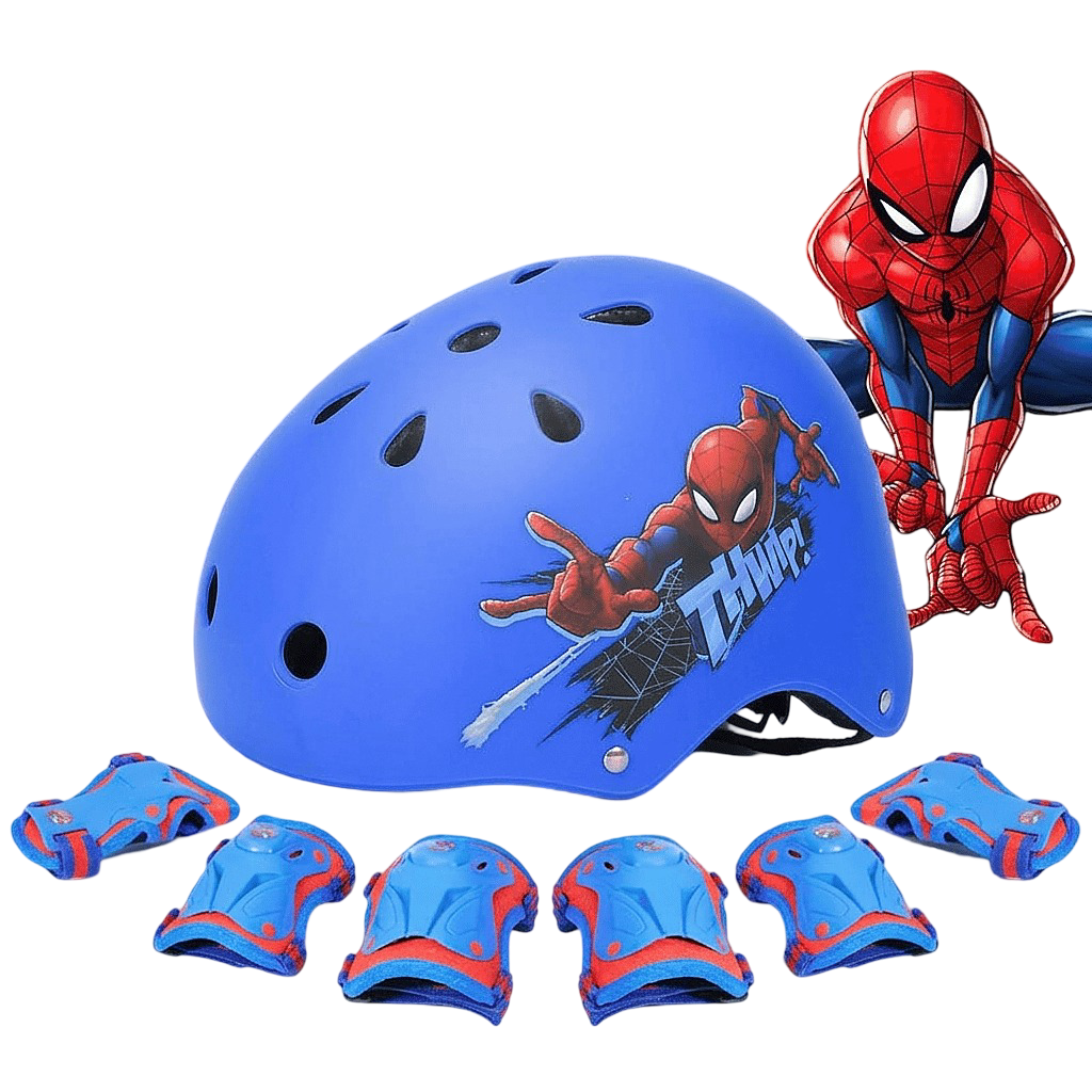 Set Mũ Bảo Hiểm Và Bảo Hộ SpiderMan Chính Hãng Disney