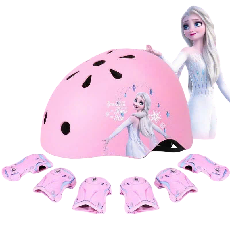Set Mũ Bảo Hiểm Và Bảo Vệ Công Chúa Elsa Chính Hãng Disney