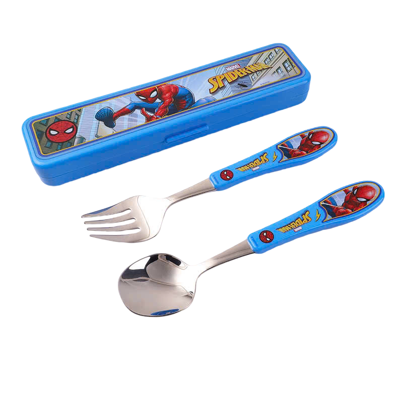 Thìa Dĩa Inox SpiderMan Chất Lượng Cao