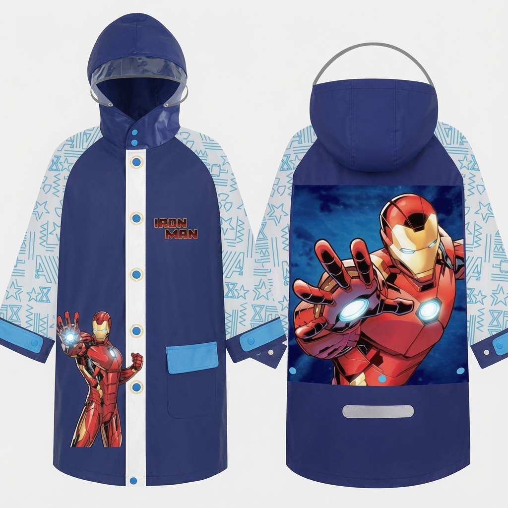 Áo Mưa Iron Man Chất Liệu EVA